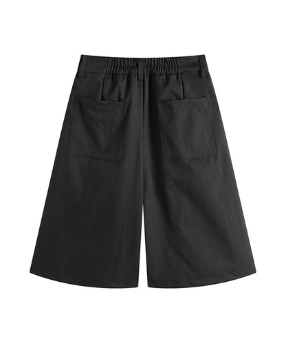 タックワイドハーフパンツ
