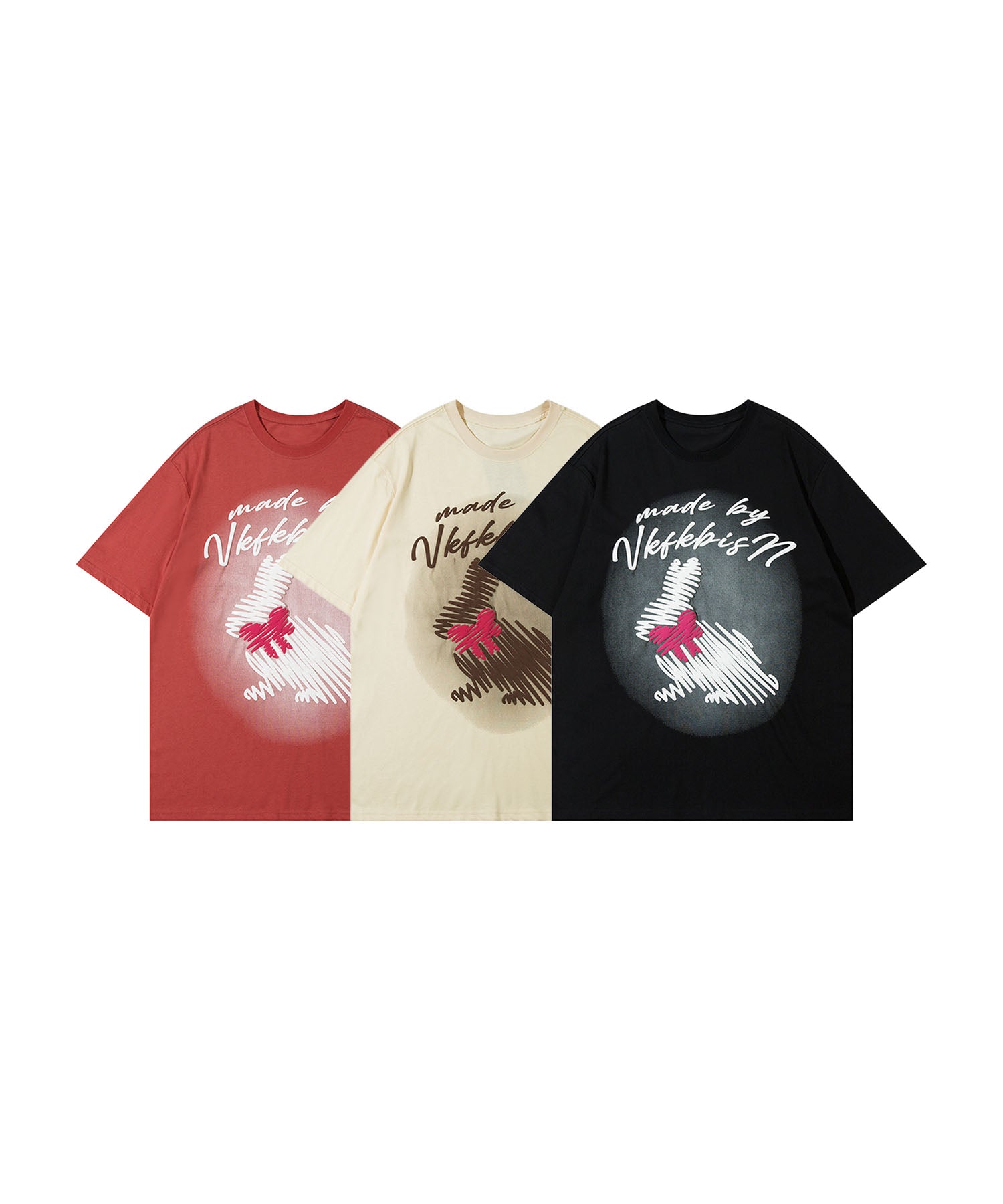 シャドウラビットプリントTシャツ
