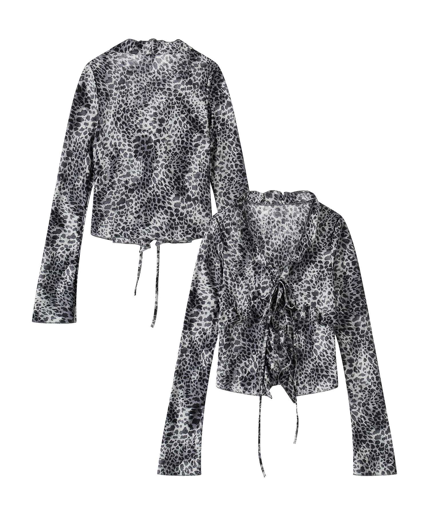 HOOK for girls　レオパード柄シアートップス