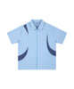 【aimoha neo】Curve Accent Stripe Shirt