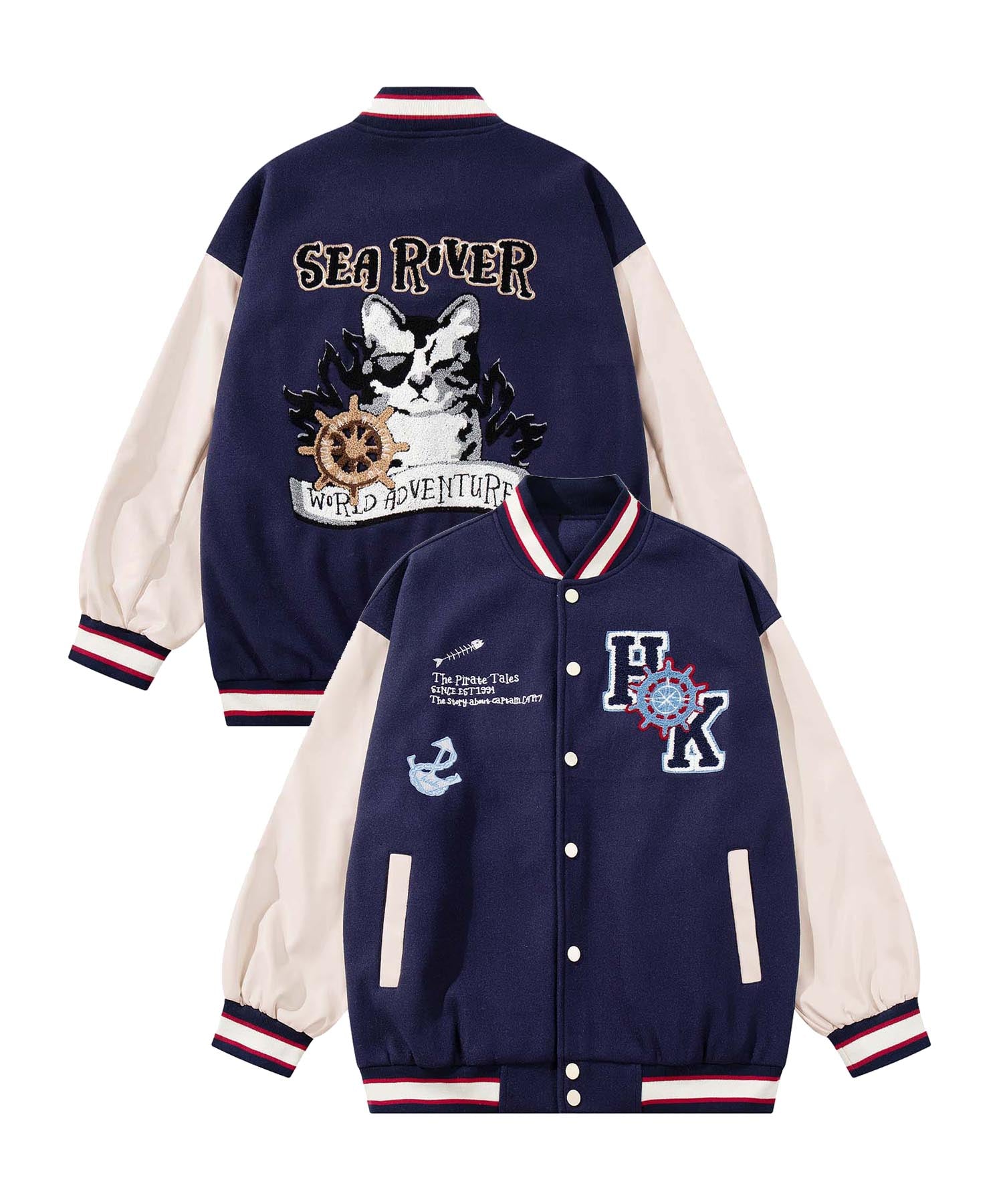 HOOK -original-　サガラ刺繍ワッペンスタジャン