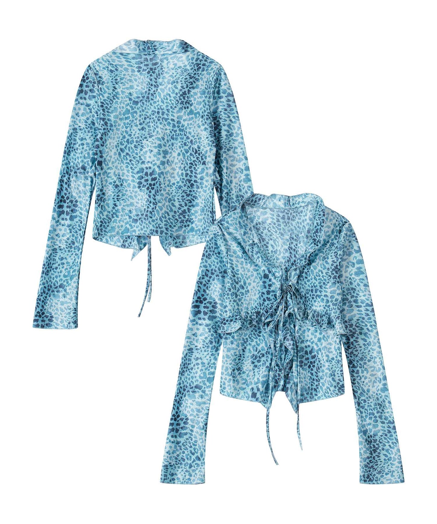 HOOK for girls　レオパード柄シアートップス