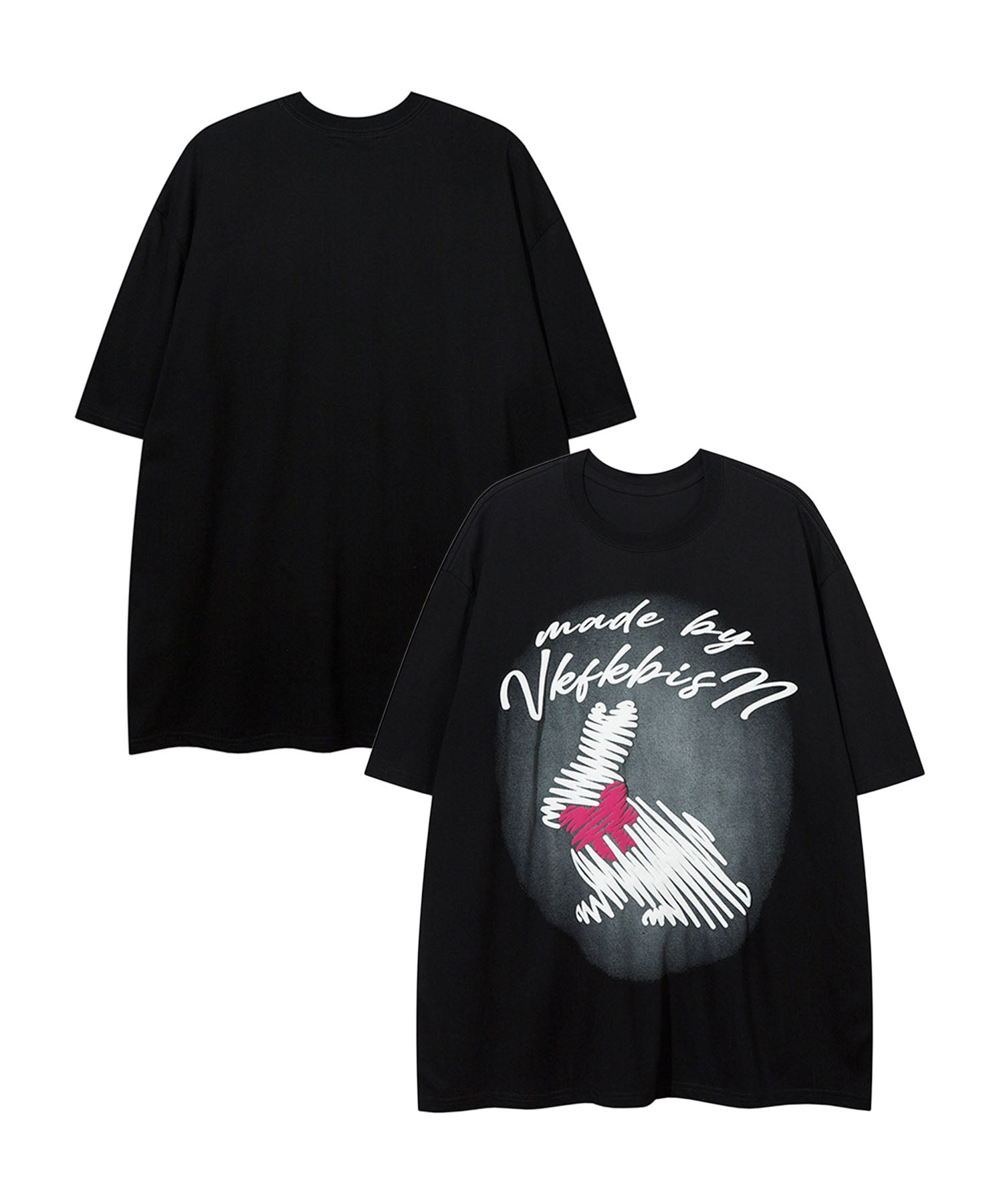 シャドウラビットプリントTシャツ