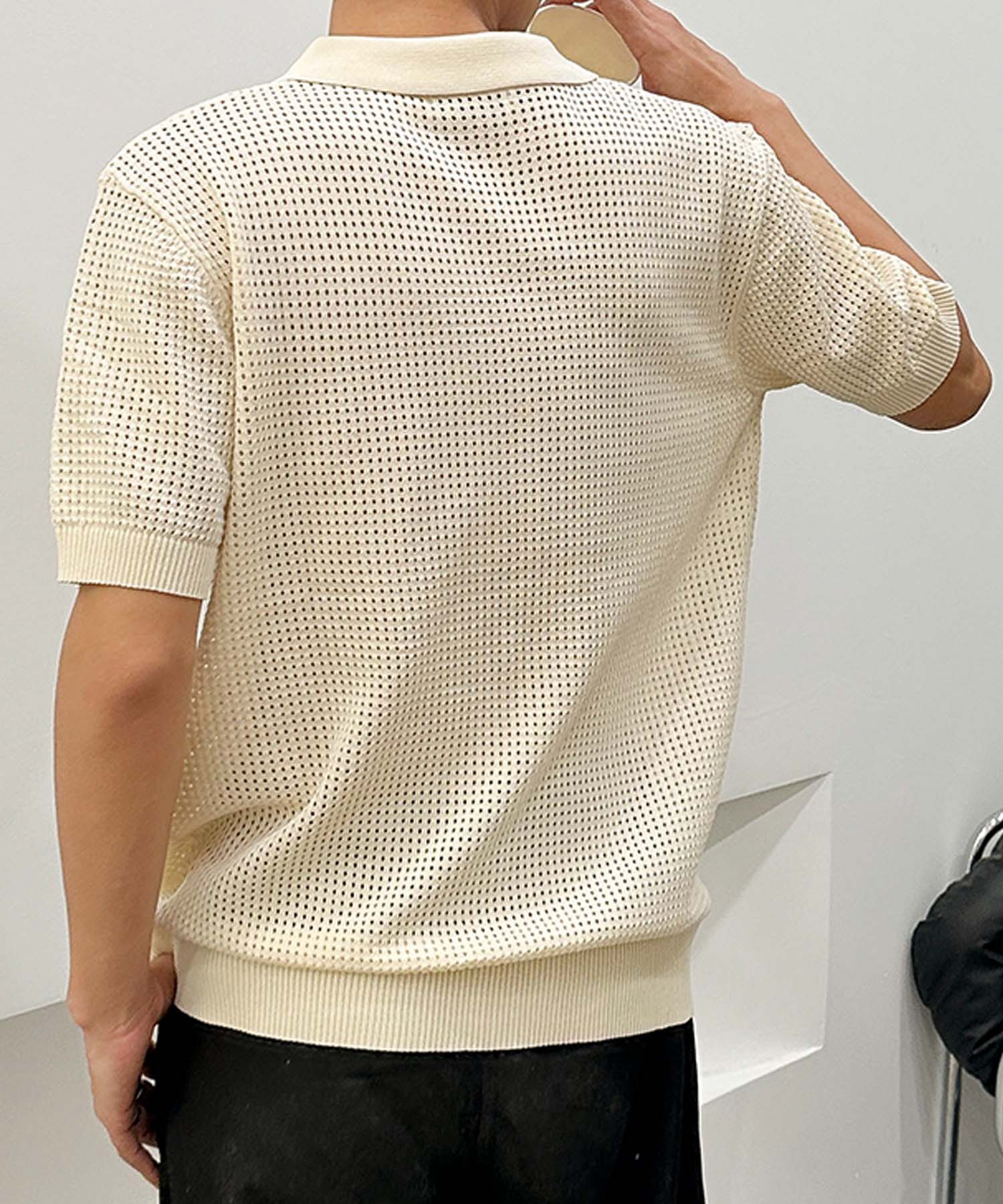 aimoha men Sheer Light Polo Top