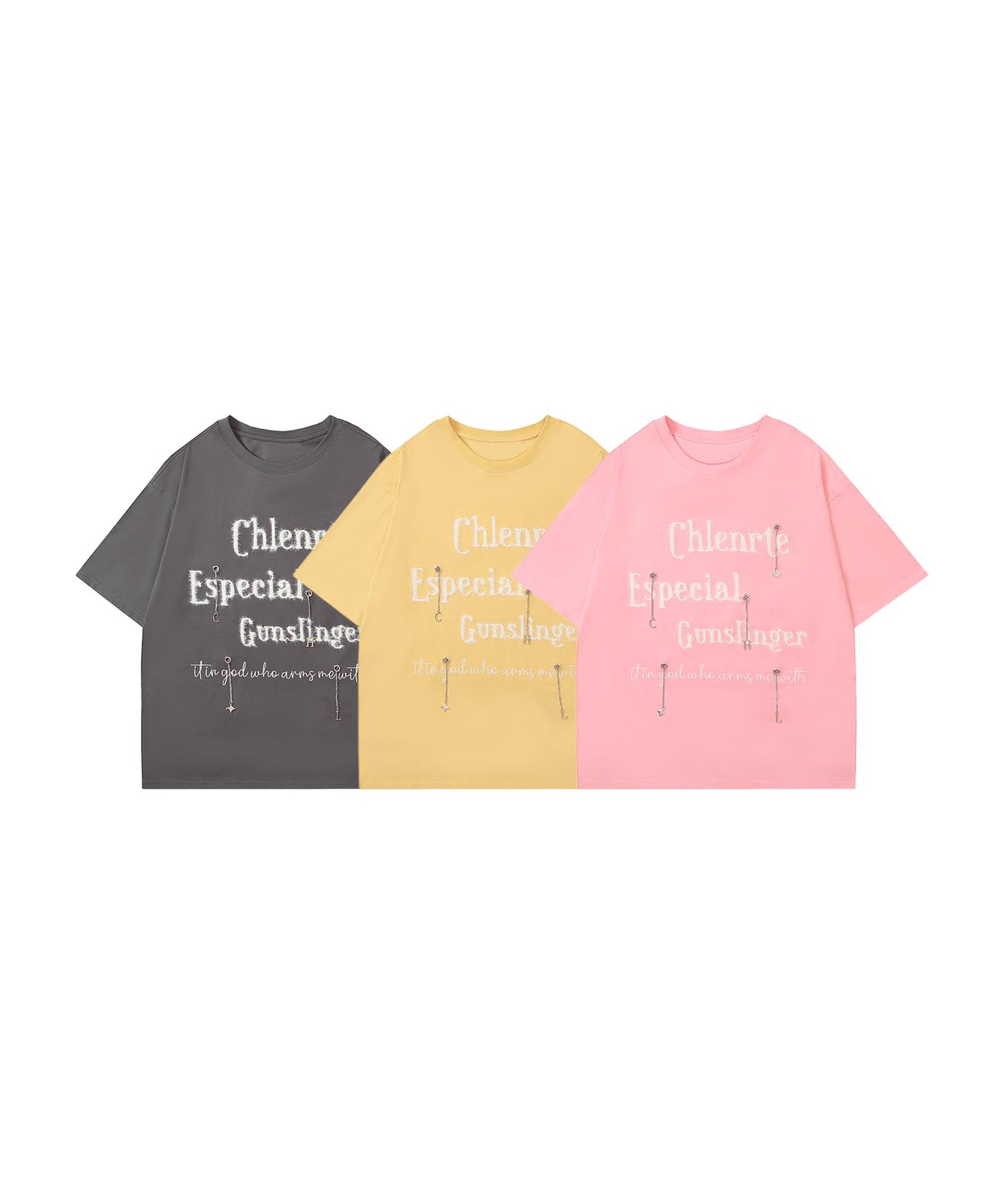 メタルアクセントTシャツ