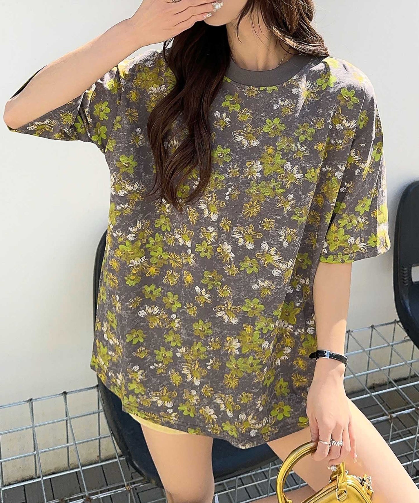 【HOOK】for girls デュアルムードプリントTシャツ