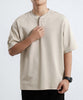 aimoha men シンプルヘンリーネックシャツ