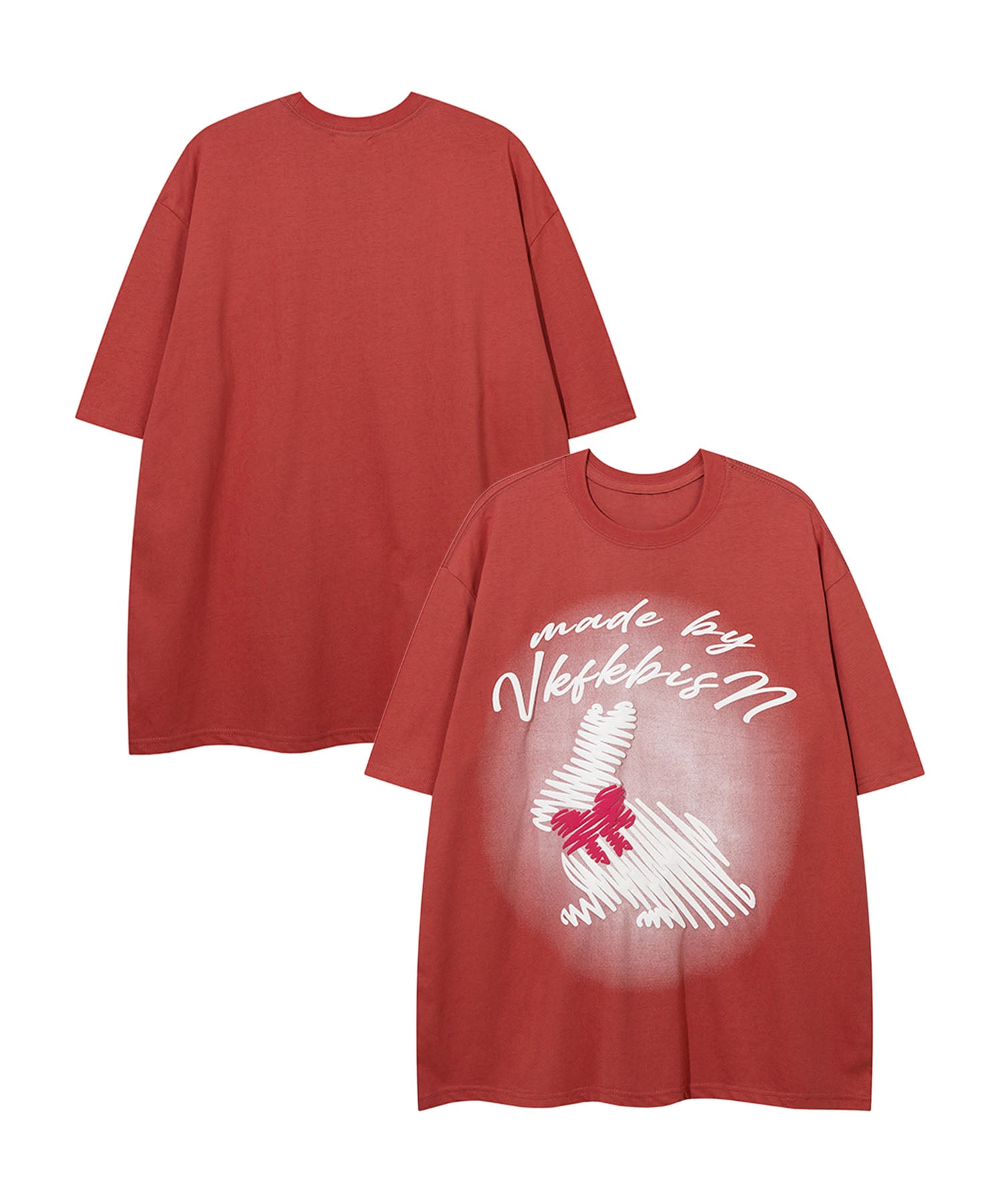 シャドウラビットプリントTシャツ