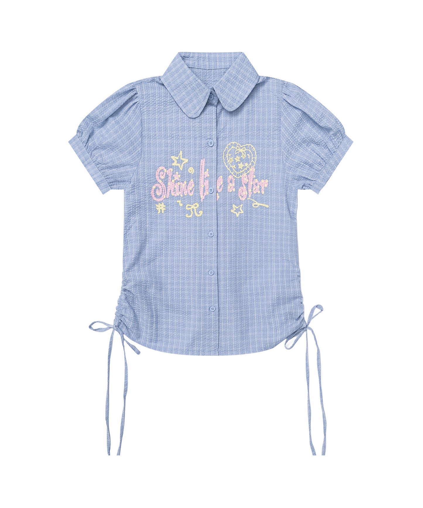 HOOK for girls　サイドシャーリングチェックシャツ