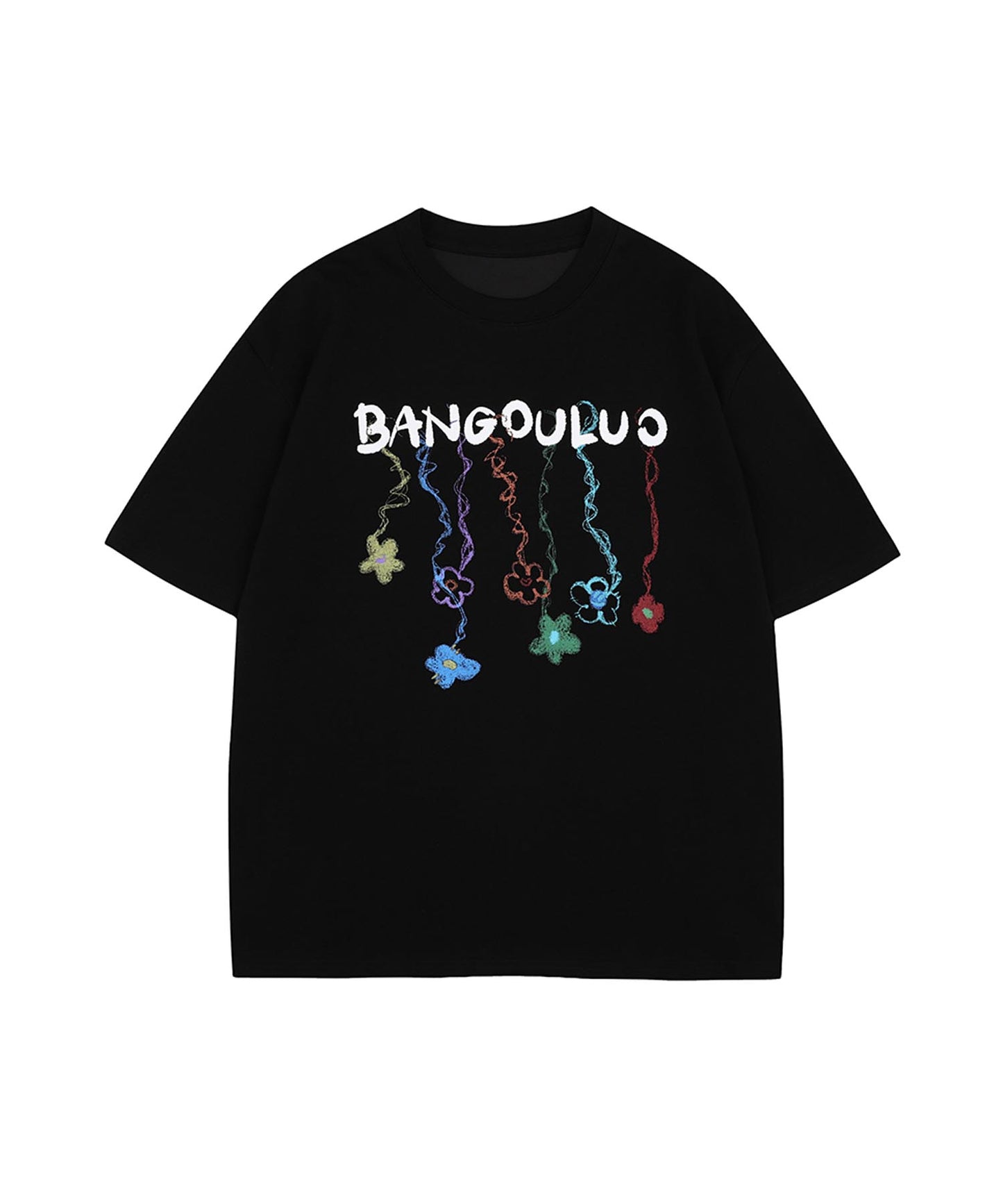 カラフルフラワーチャームTシャツ