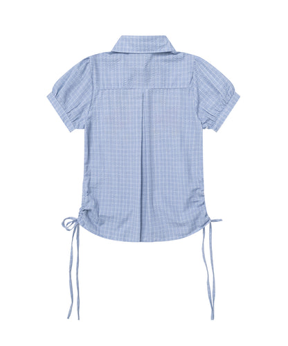 HOOK for girls　サイドシャーリングチェックシャツ