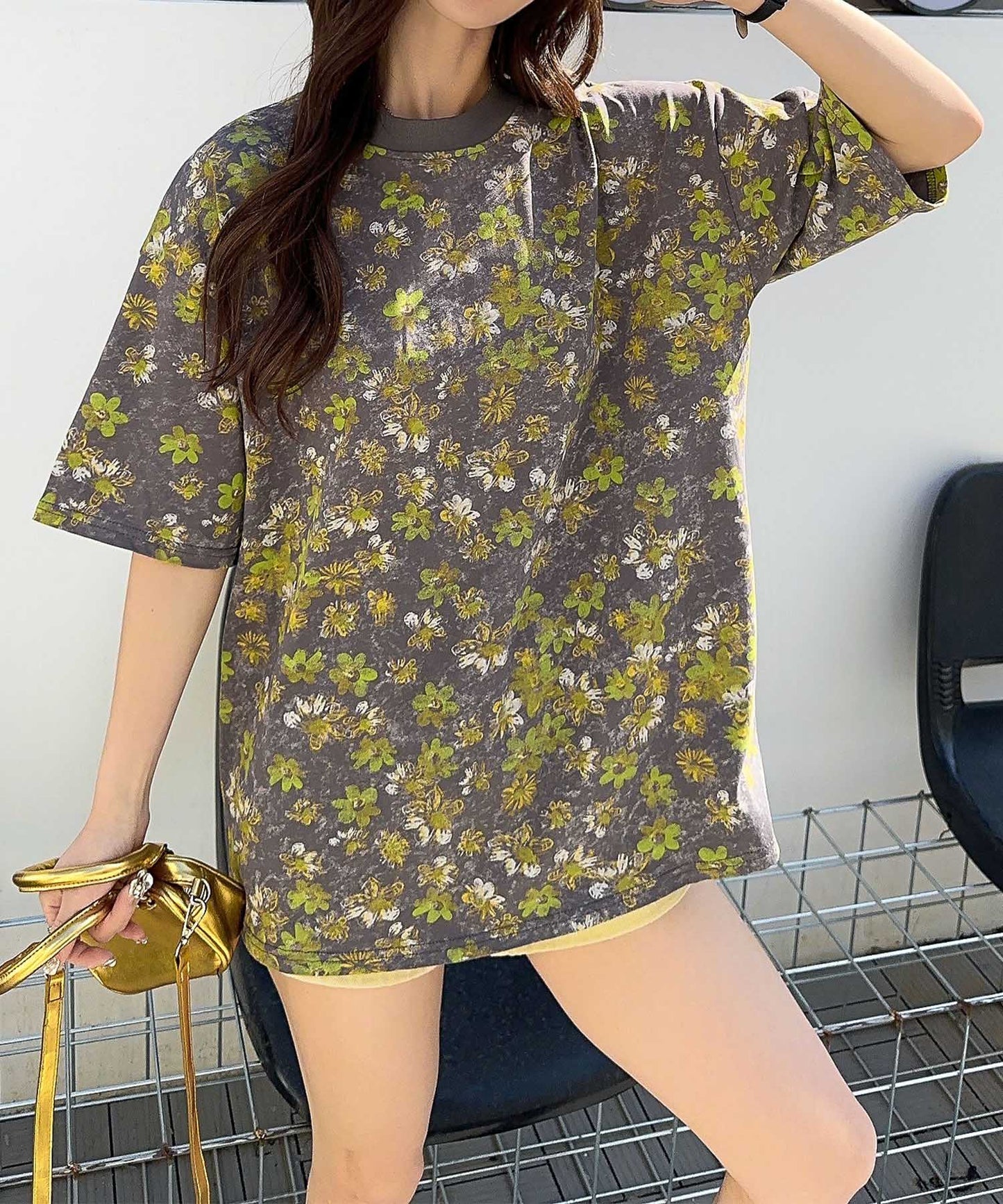 【HOOK】for girls デュアルムードプリントTシャツ
