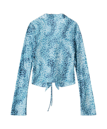 HOOK for girls　レオパード柄シアートップス