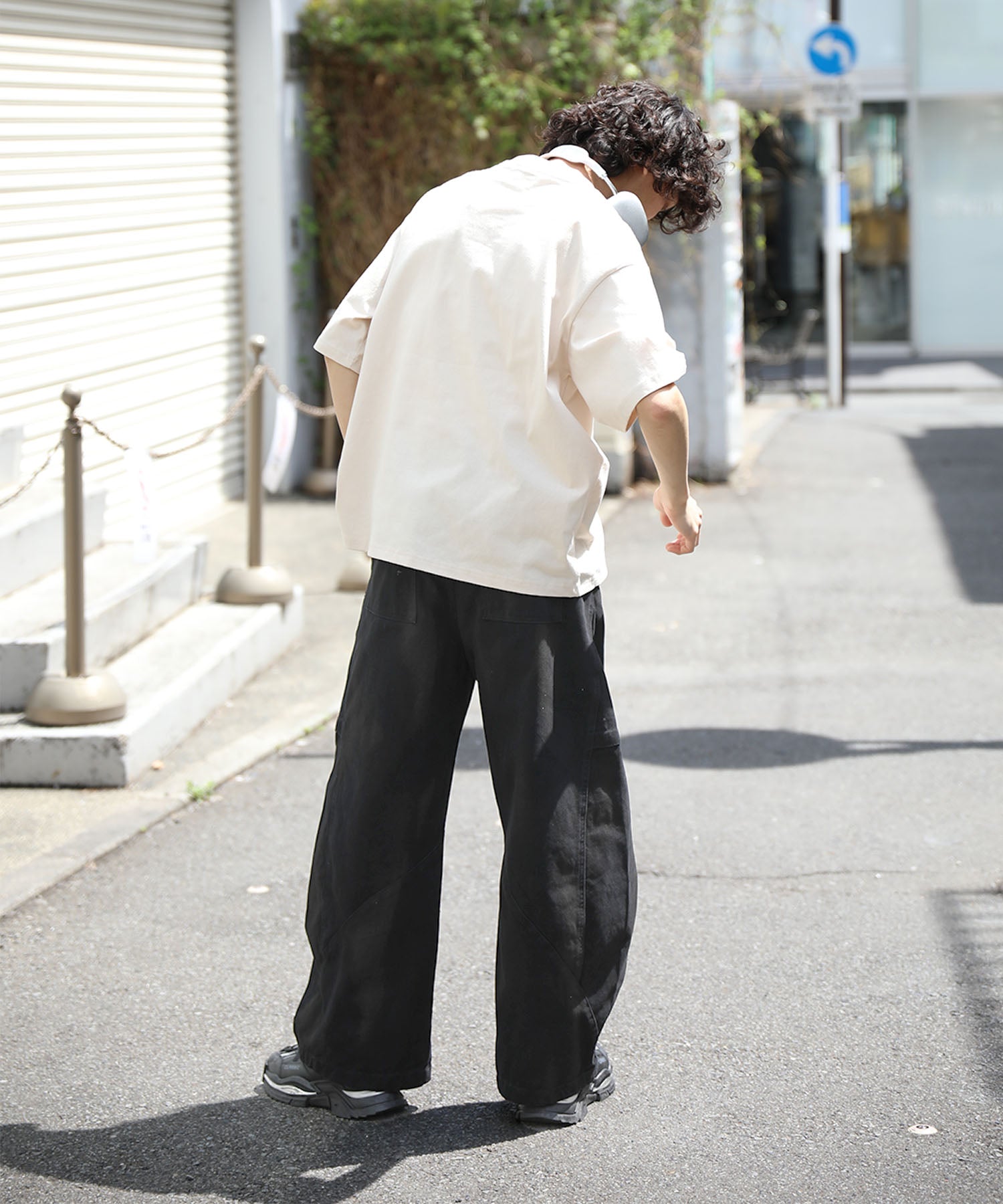 HOOK -select- Military Paint Volume Switching Curve Work Pants