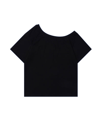 【HOOK】for girls チェックリボンスカーフ付きスターTシャツ (SS)