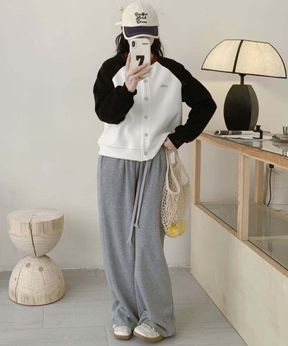 ラグランスリーブボタンカーディガン