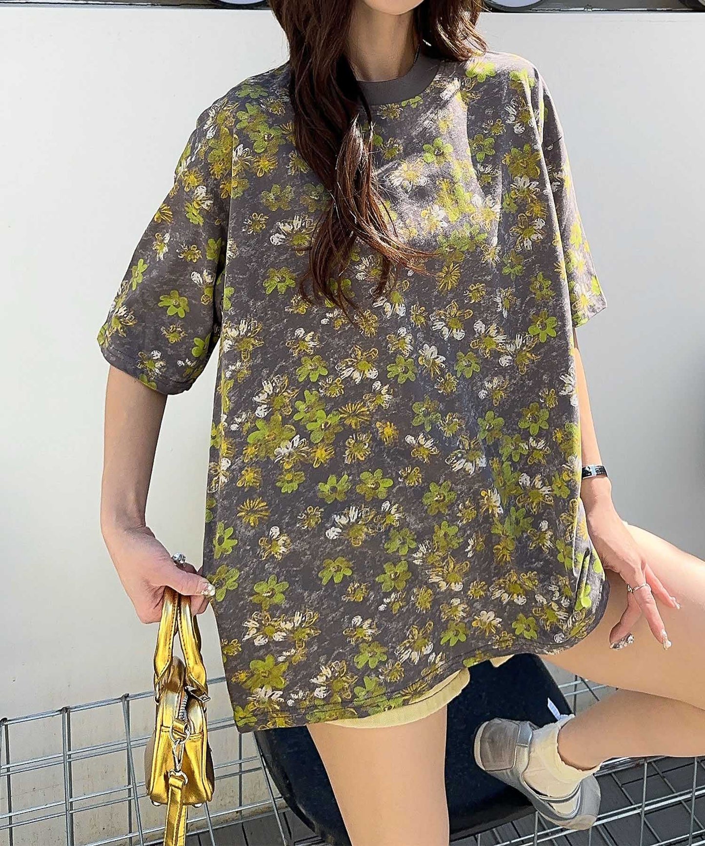 【HOOK】for girls デュアルムードプリントTシャツ