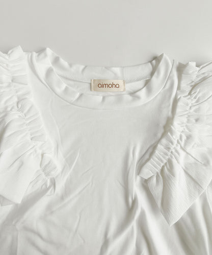 aimoha/パフスリーブTシャツ