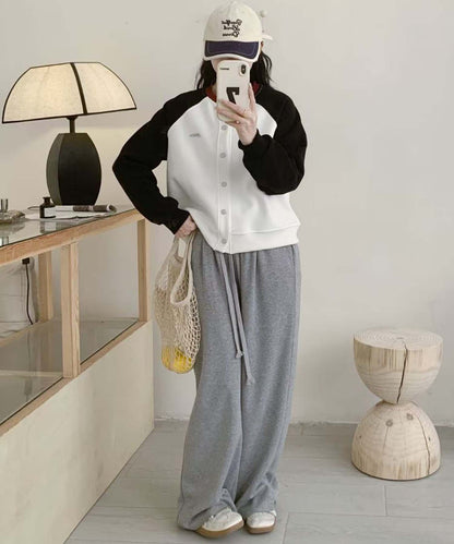 ラグランスリーブボタンカーディガン