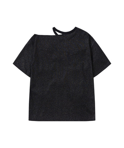 HOOK for girls　ワンショルダー半袖リボンTシャツ