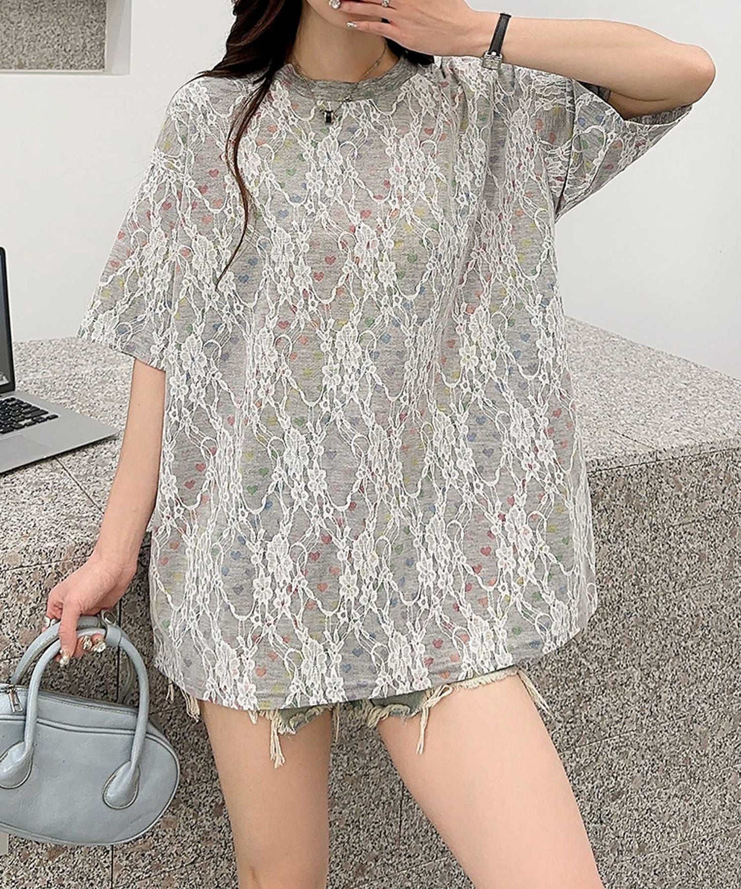 【HOOK】for girls アートプリントTシャツ
