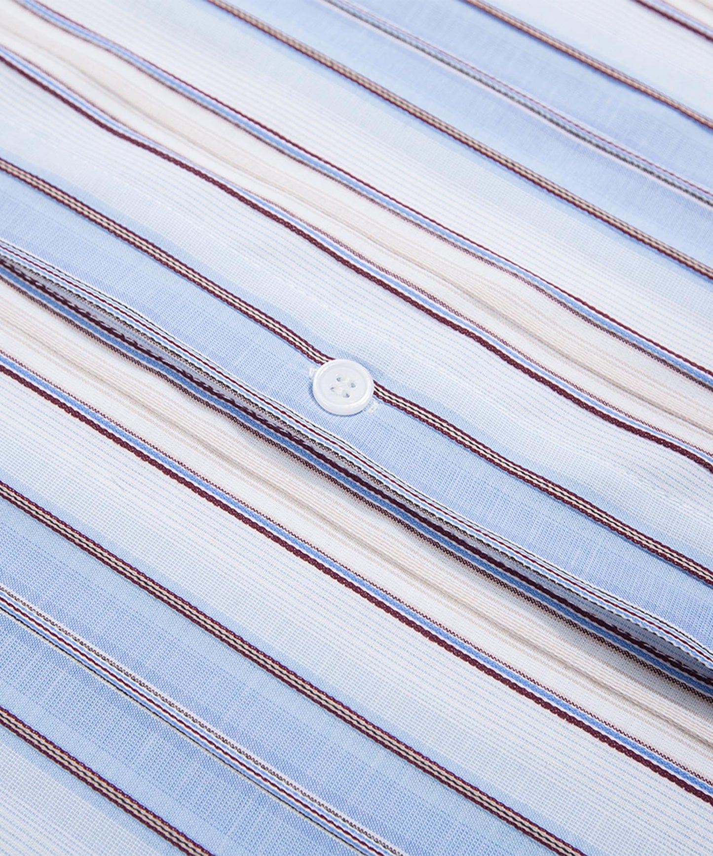 ストライプ刺繍シャツ