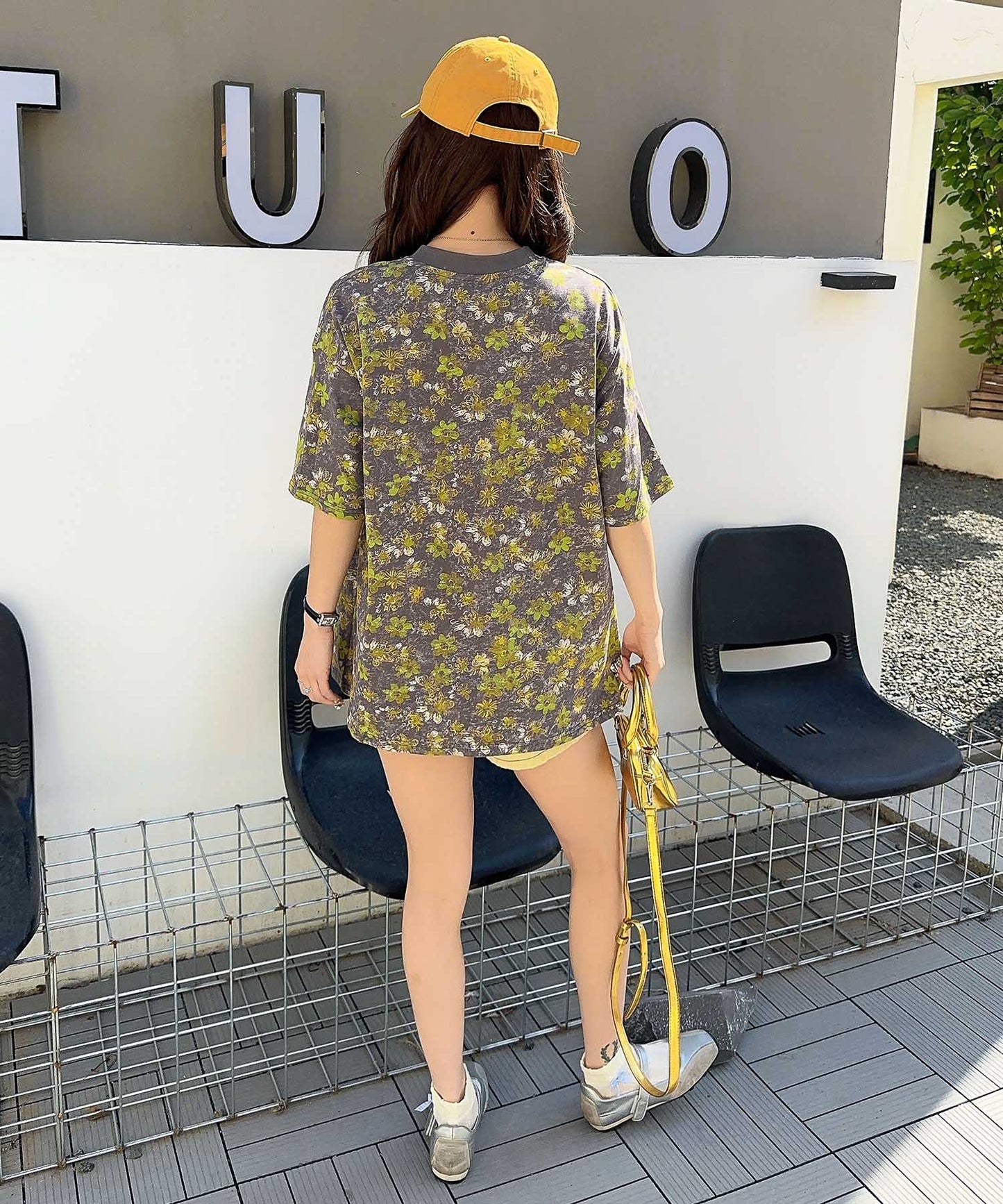 【HOOK】for girls デュアルムードプリントTシャツ