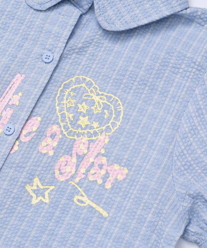 HOOK for girls　サイドシャーリングチェックシャツ