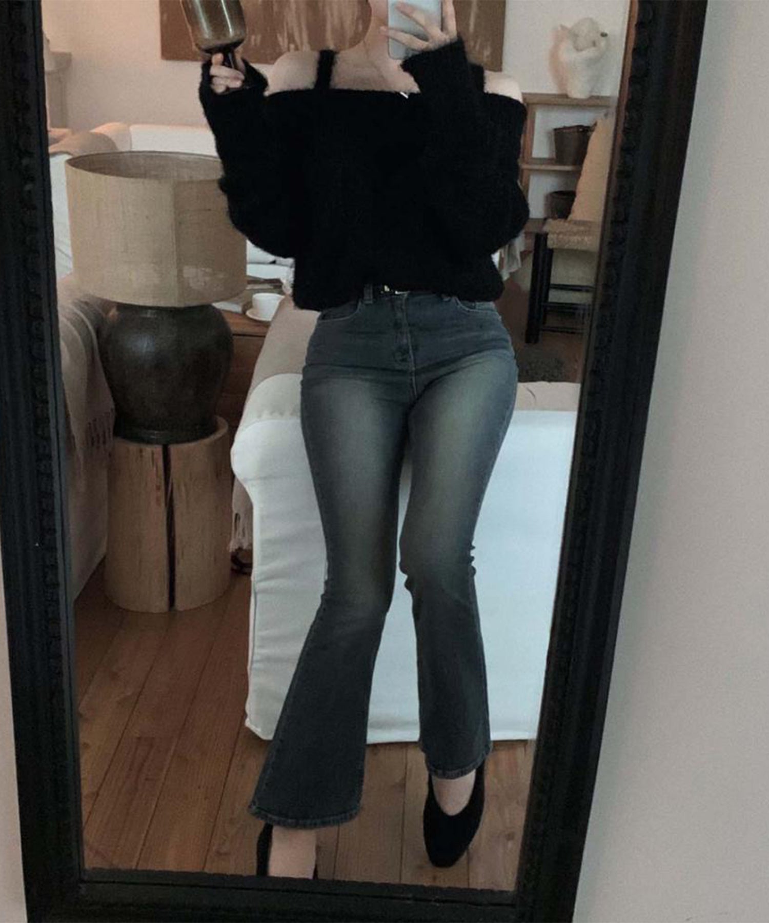 【Jasmine】オフショルダーニットプルオーバー