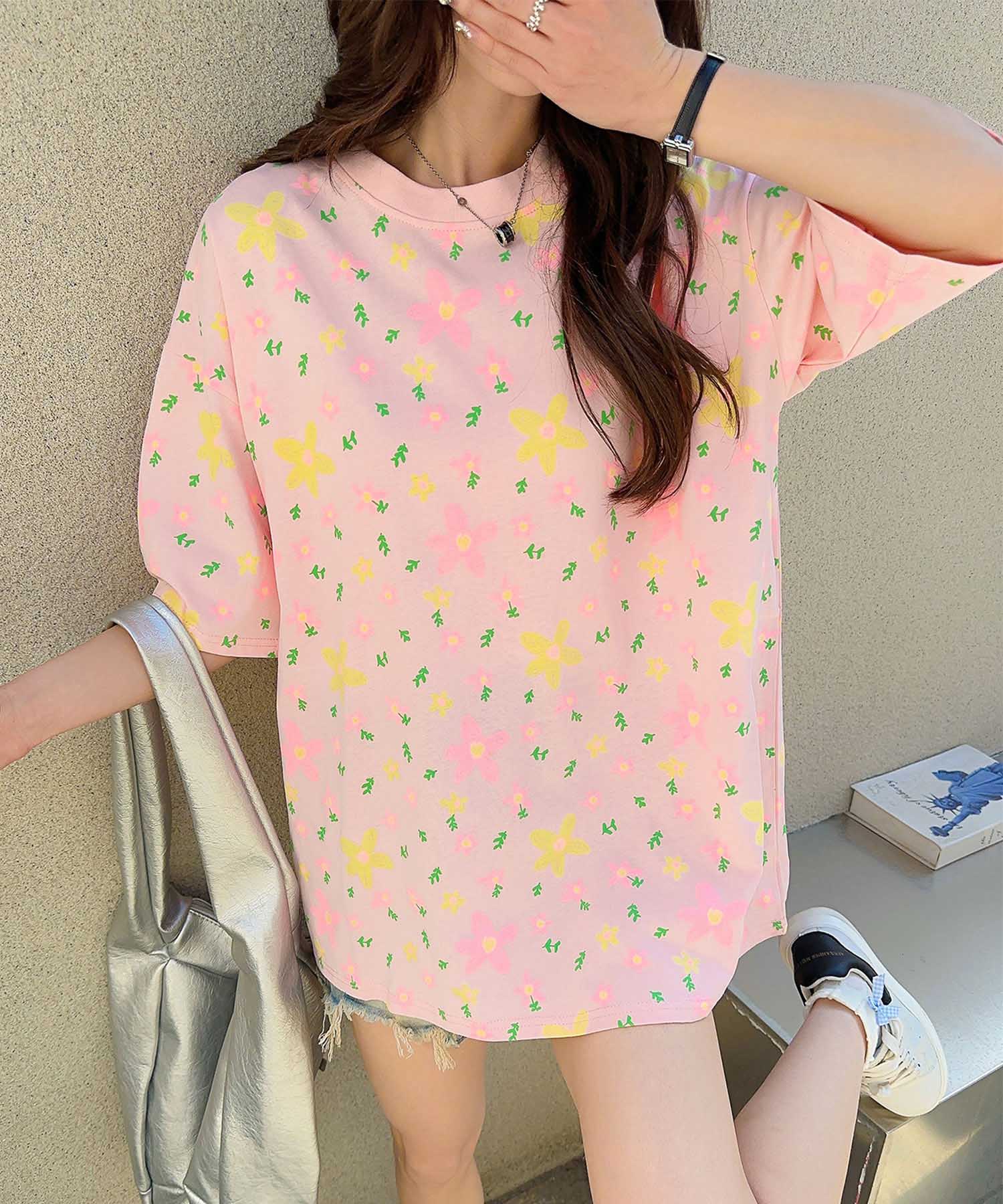 【HOOK】for girls カラフルポップアートTシャツ