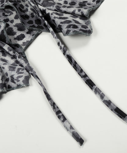 HOOK for girls　レオパード柄シアートップス