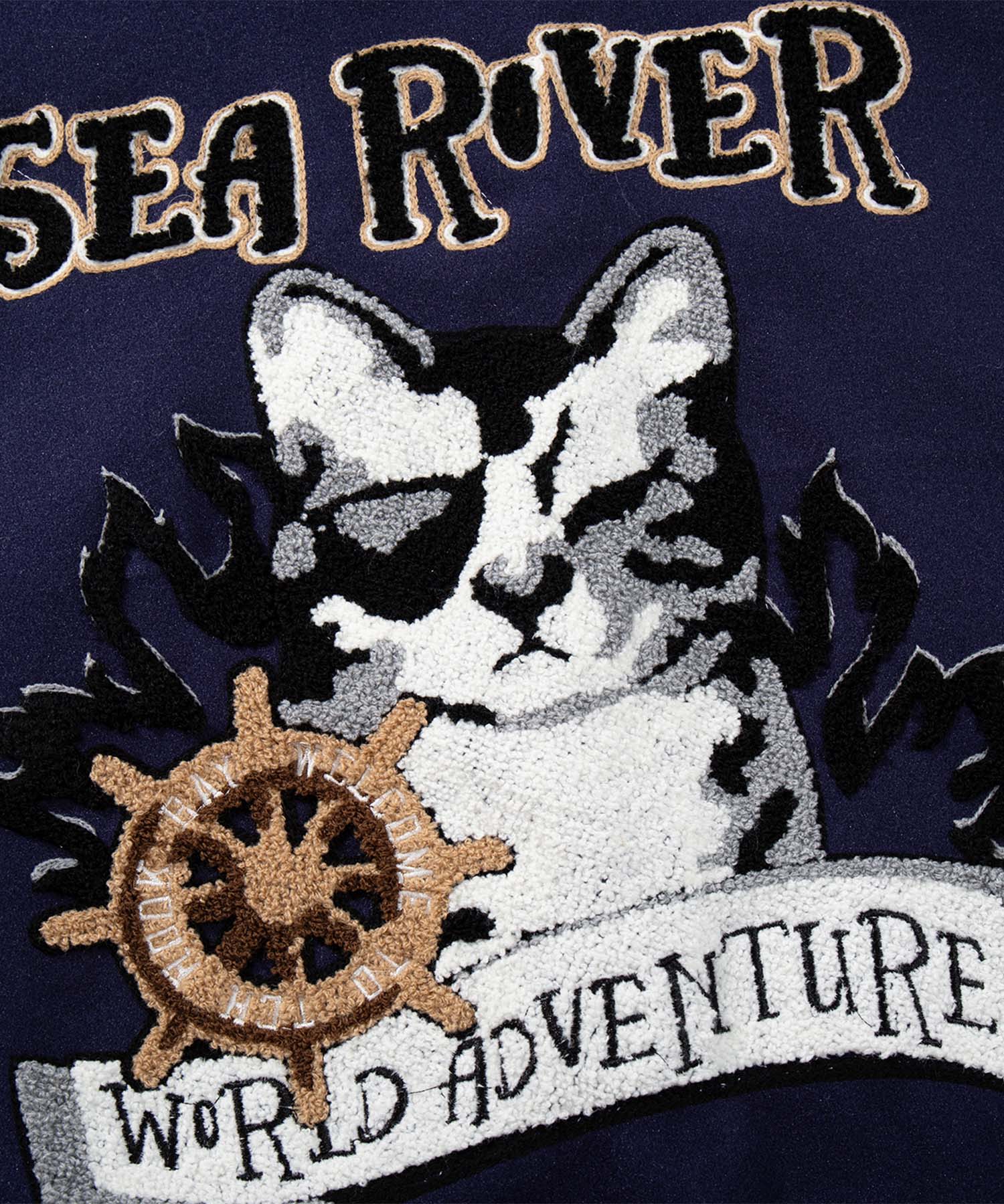 HOOK -original-　サガラ刺繍ワッペンスタジャン