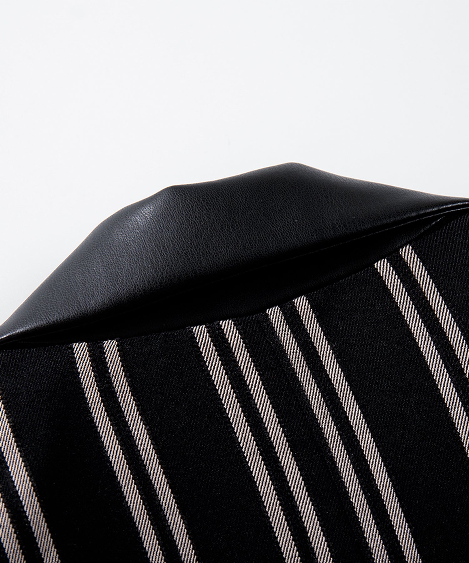 HOOK -original-　古着風PU異素材襟テーラードジャケット