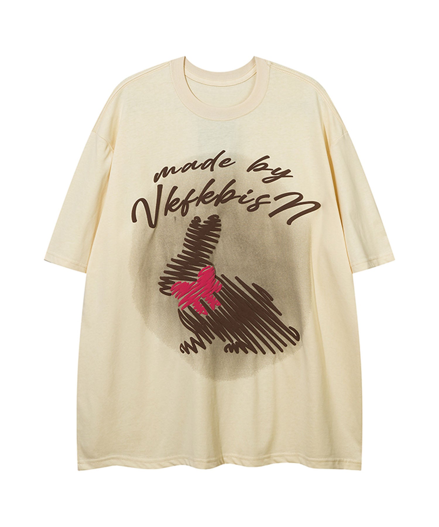 シャドウラビットプリントTシャツ