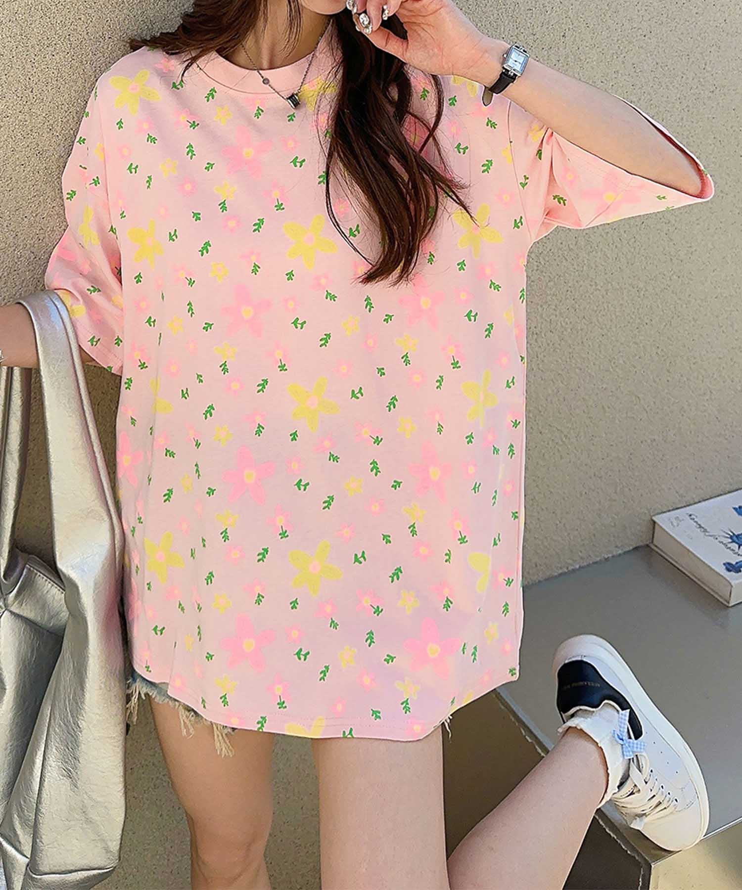 【HOOK】for girls カラフルポップアートTシャツ