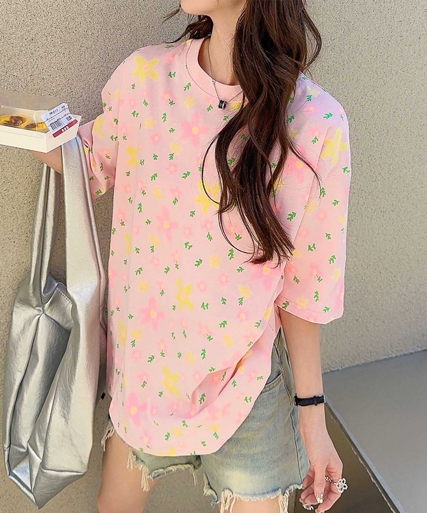 【HOOK】for girls カラフルポップアートTシャツ