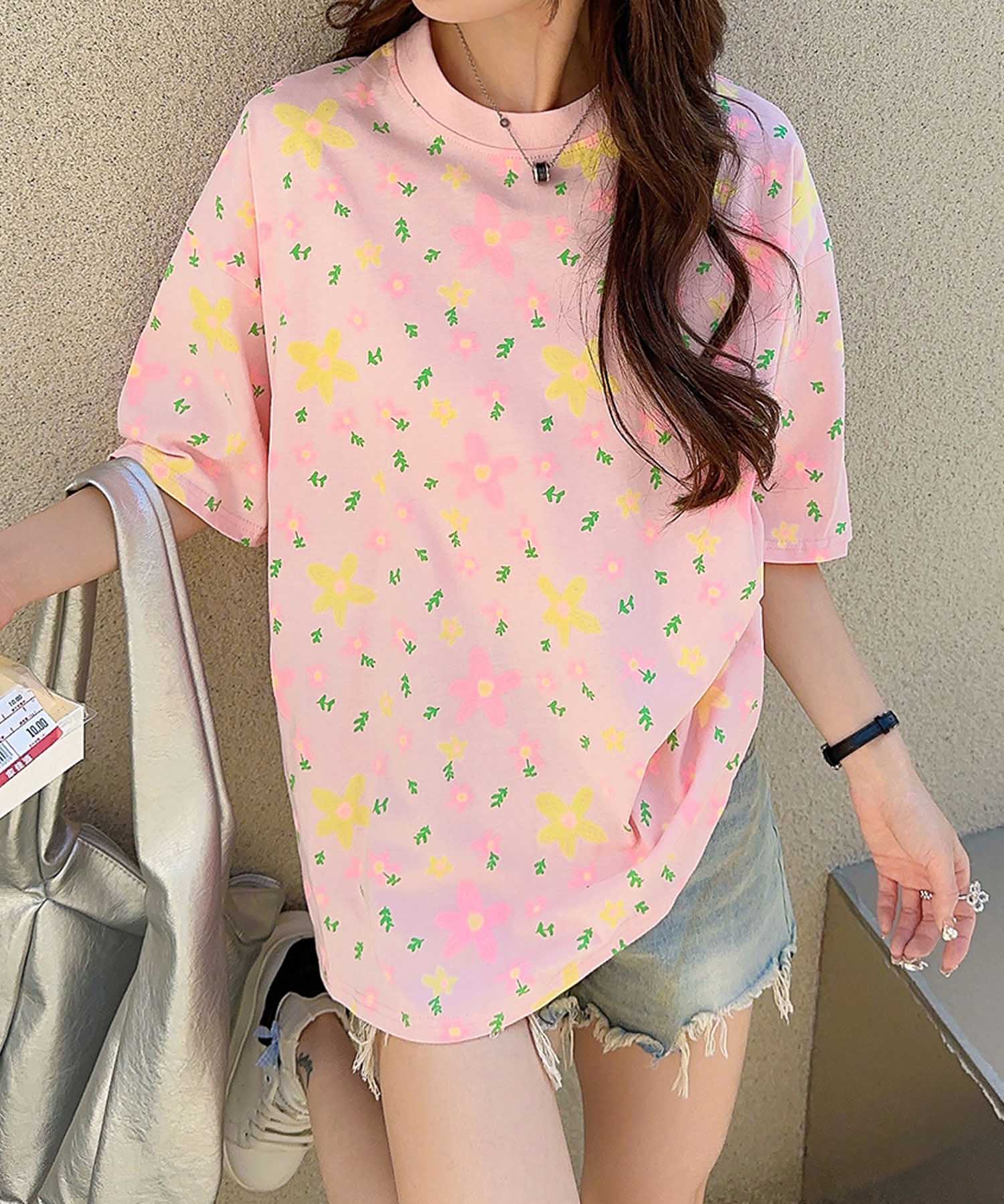 【HOOK】for girls カラフルポップアートTシャツ