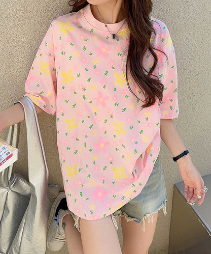 【HOOK】for girls カラフルポップアートTシャツ