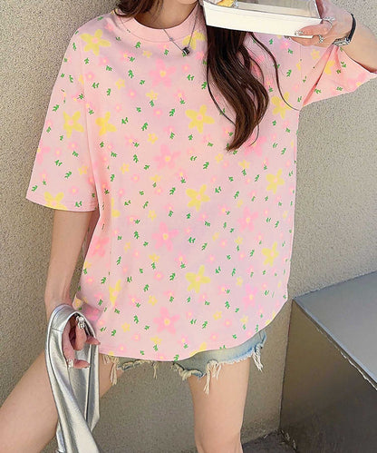 【HOOK】for girls カラフルポップアートTシャツ