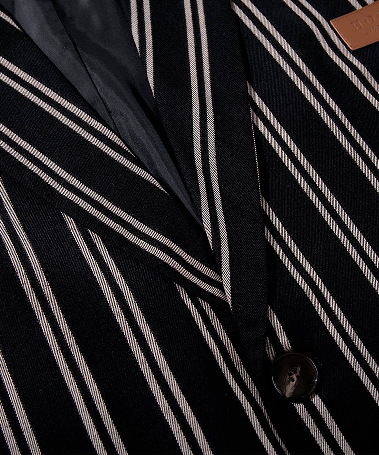 HOOK -original-　古着風PU異素材襟テーラードジャケット