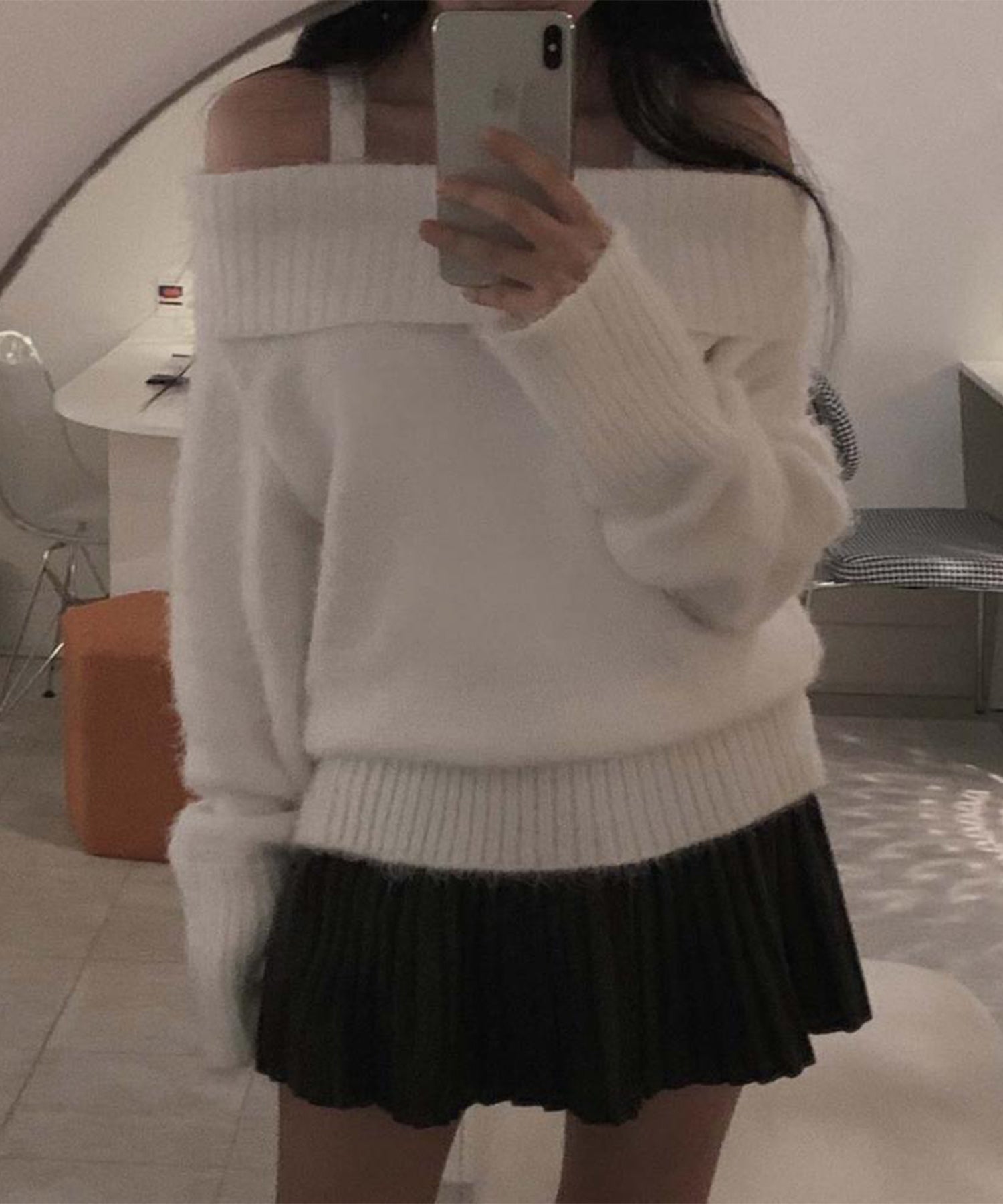 【Jasmine】オフショルダーニットプルオーバー