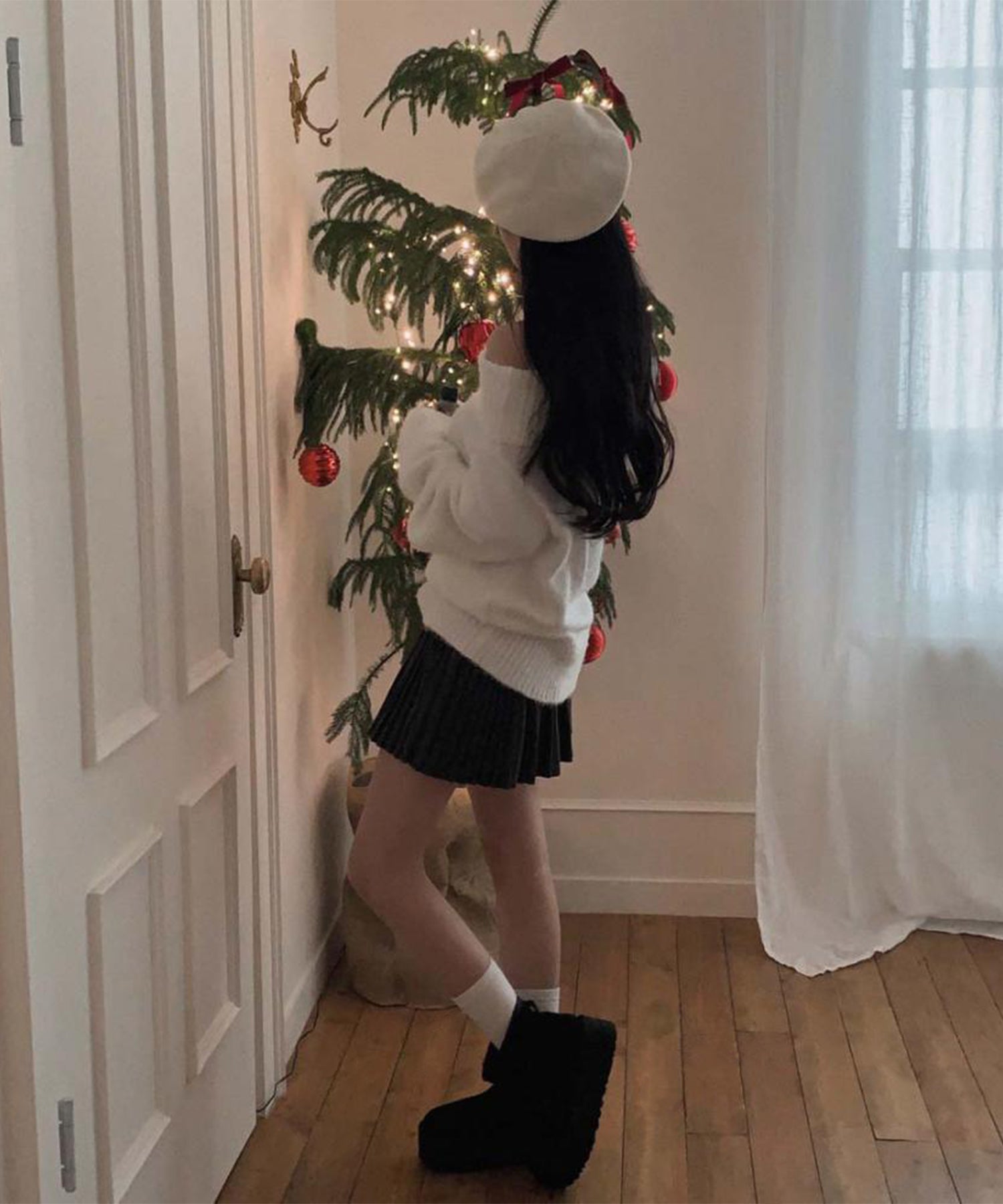 【Jasmine】オフショルダーニットプルオーバー