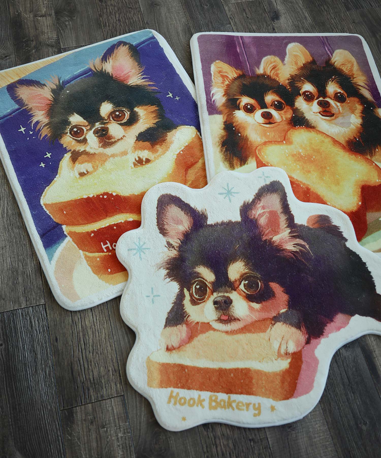 HOOK -original-　「HOOK BAKERY」プリントラグ
