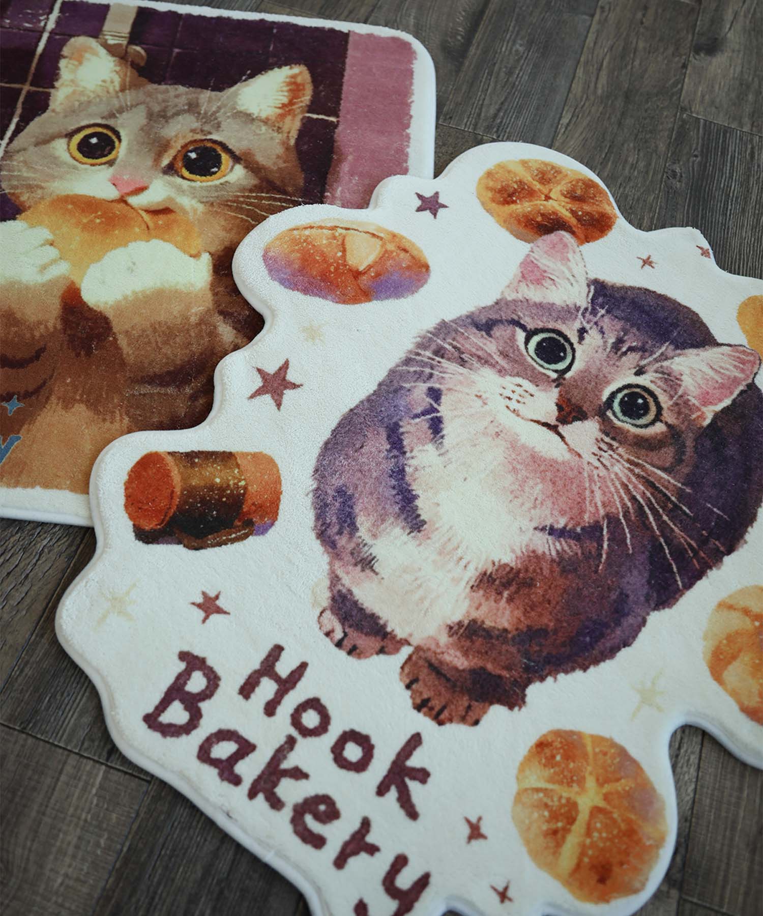 HOOK -original-　「HOOK BAKERY」プリントラグ