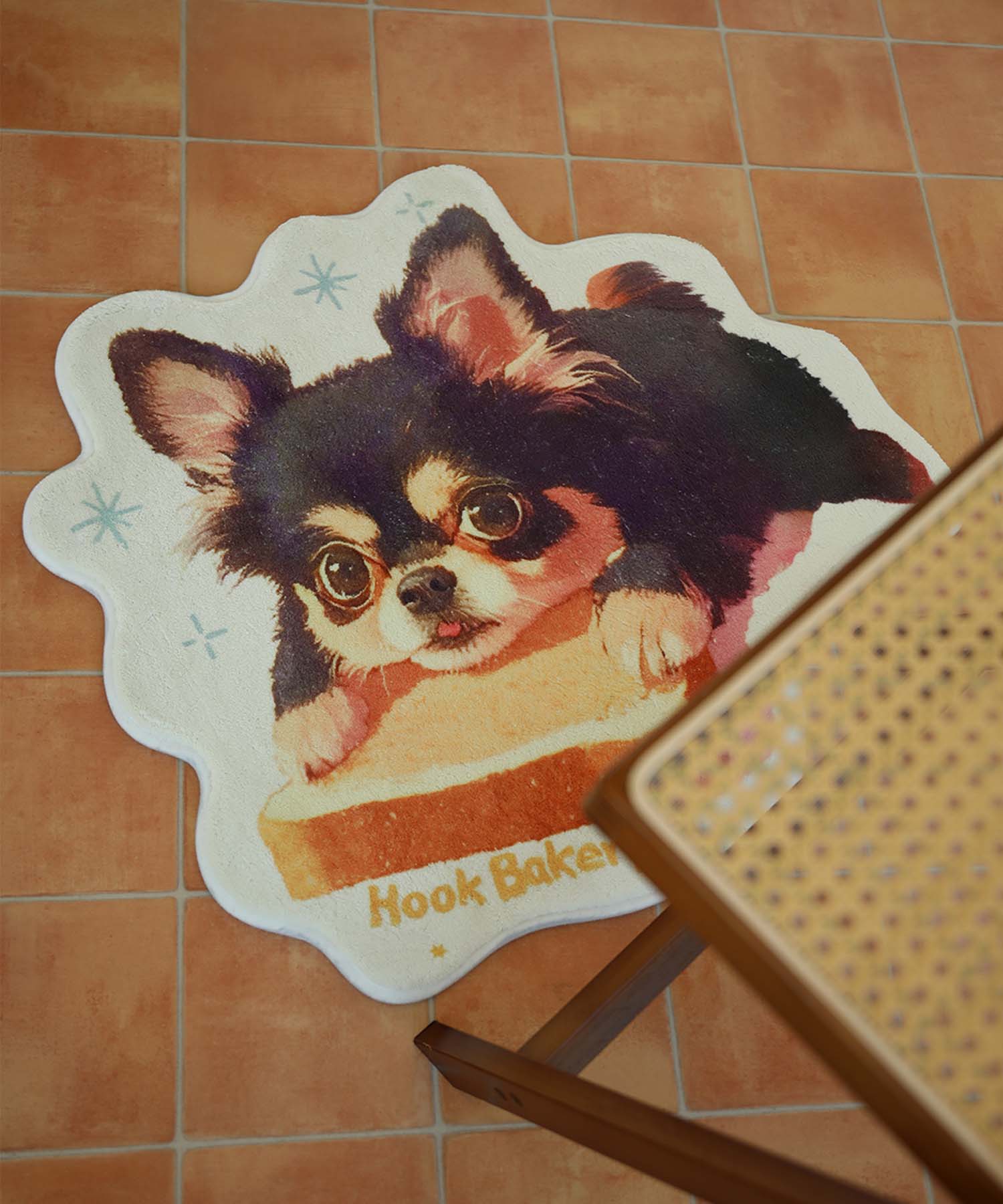 HOOK -original-　「HOOK BAKERY」プリントラグ