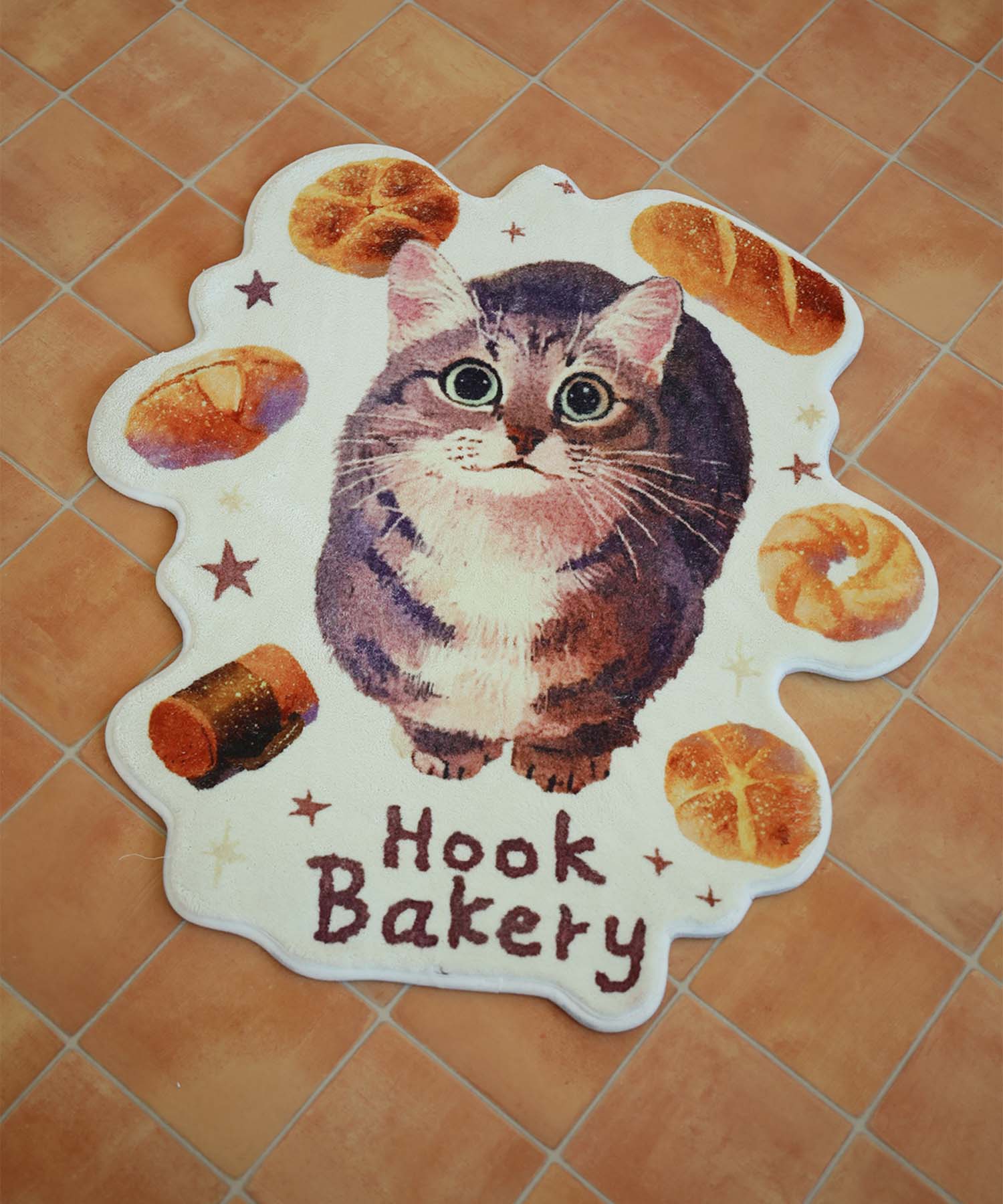 HOOK -original-　「HOOK BAKERY」プリントラグ