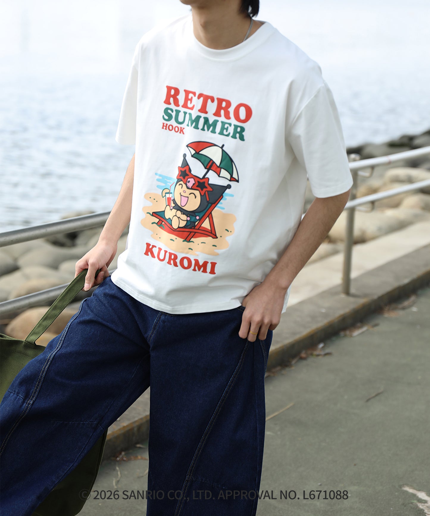 HOOK -original-　サンリオキャラクターズ コラボ プリントTシャツ