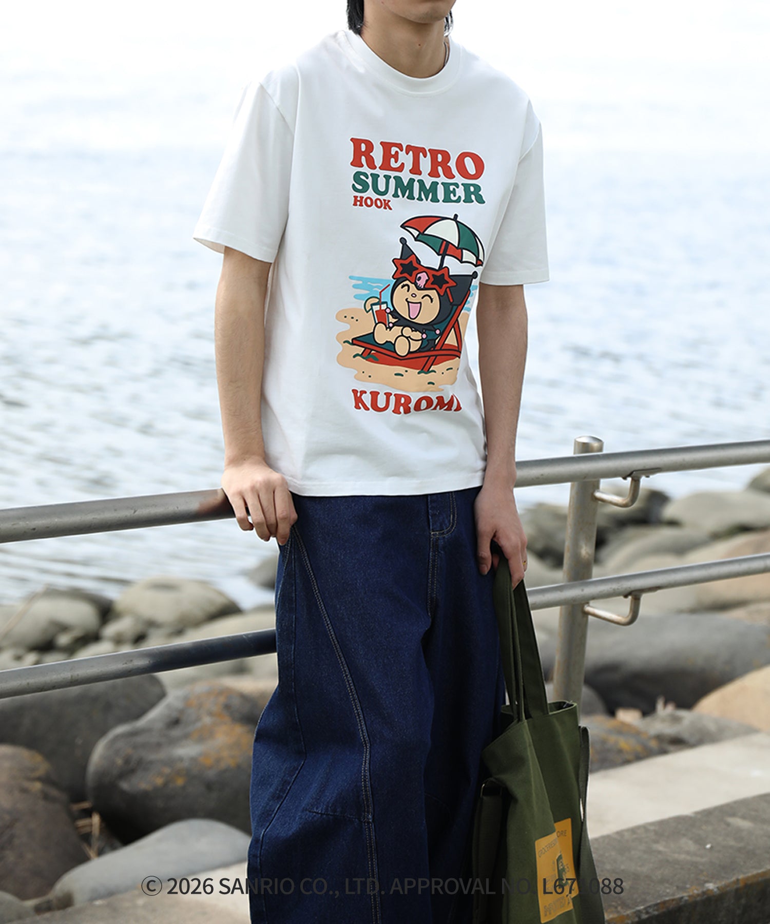HOOK -original-　サンリオキャラクターズ コラボ プリントTシャツ