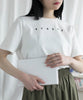 ロゴ刺繍Tシャツ