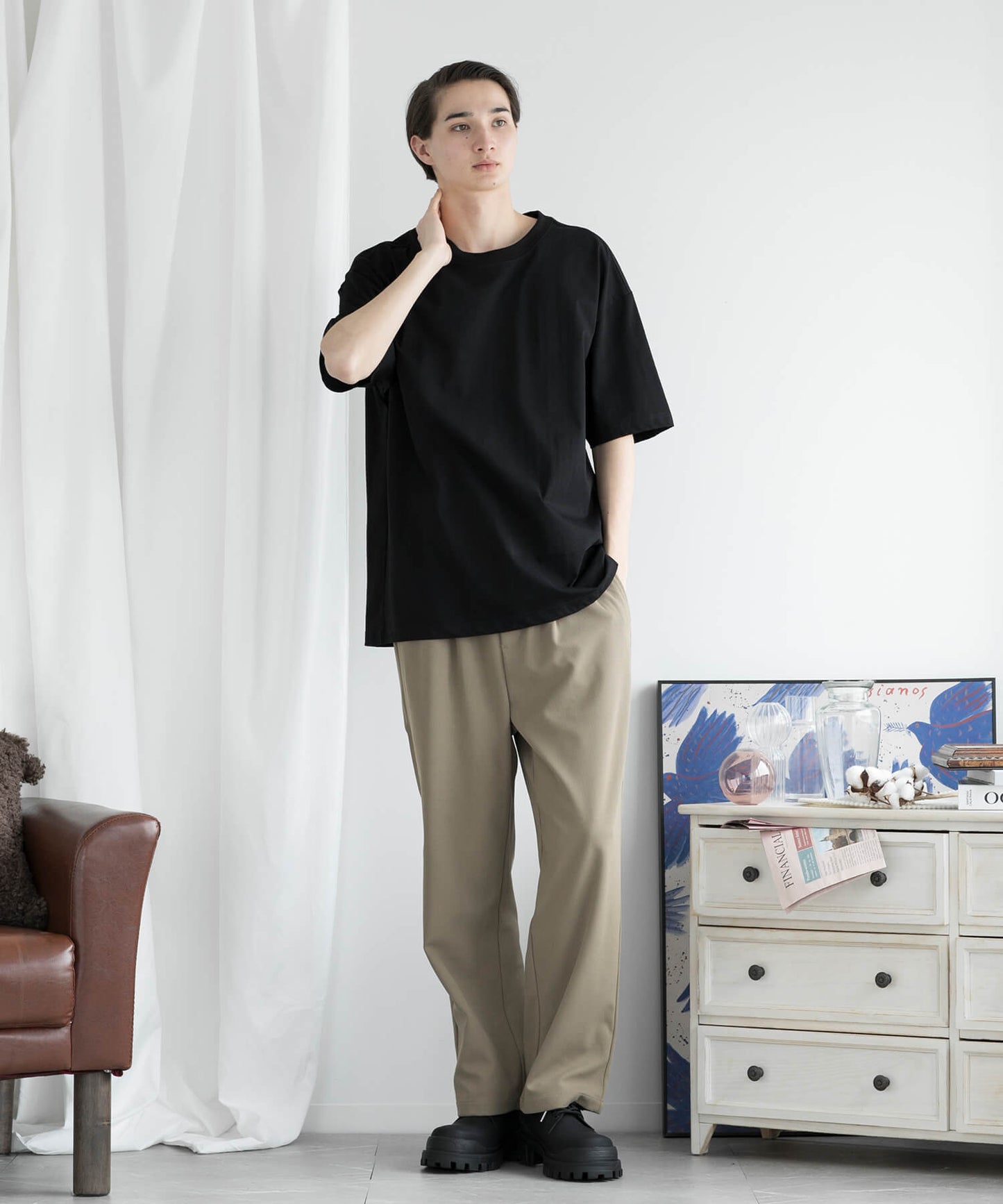 【aimoha MEN】HEAVY COTTON BASIC TEE ベーシックTシャツ